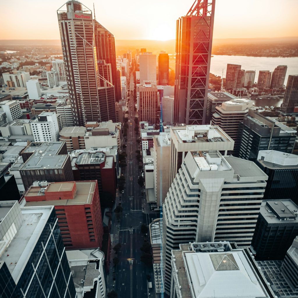 Commercial high-rise exterior