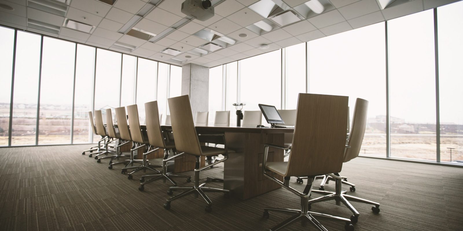 Bright commercial interior architecture